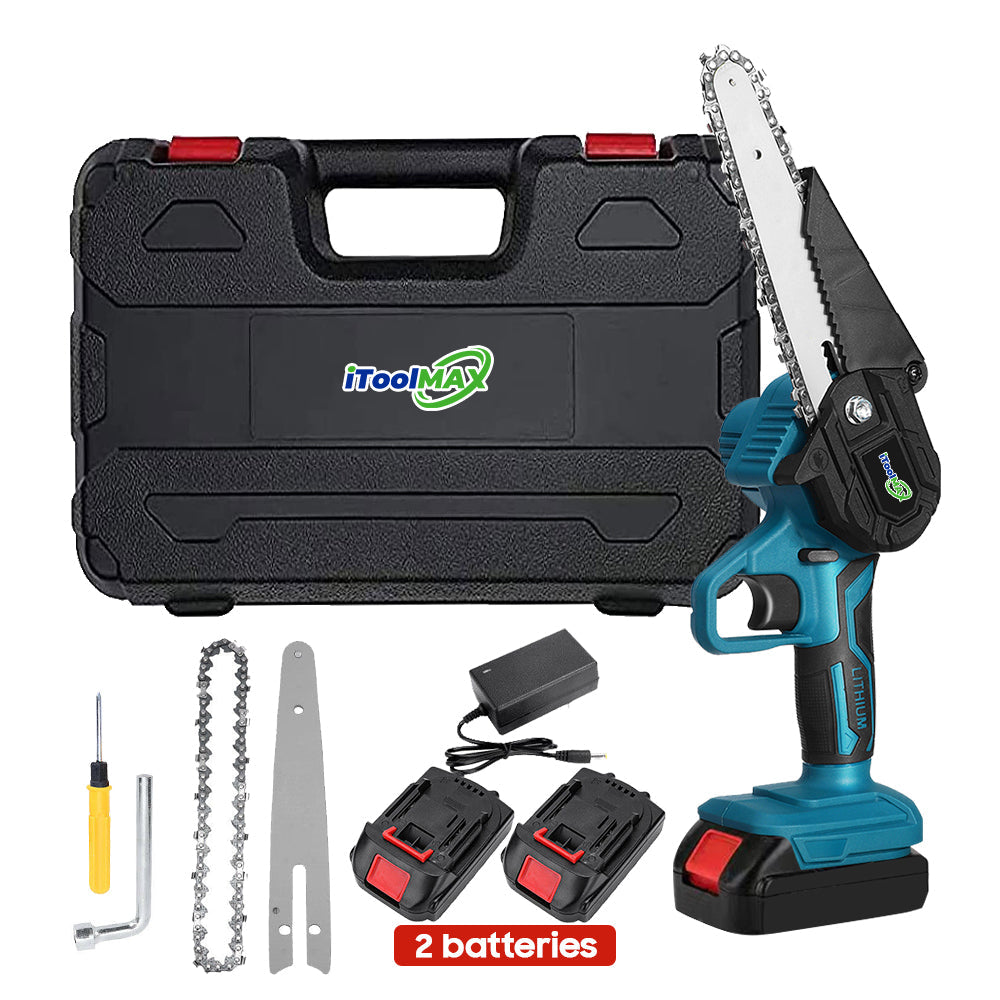 4"/6" Cordless Wood Cutter Chainsaw with 2x Power Batteries (Copy)