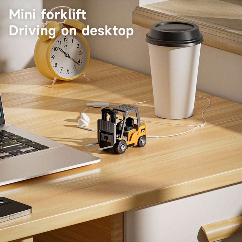 ⏰46% OFF - Mini Desktop Remote Control Forklift Truck Toy