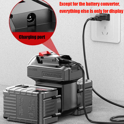 Doublez la capacité de la batterie de vos outils grâce à notre convertisseur de batterie fiable