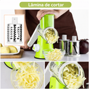 GraterMax Pro™ – Ralador Multifuncional 3 em 1 com Lâminas de Aço Inox e Sistema de Manivela