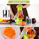 GraterMax Pro™ – Ralador Multifuncional 3 em 1 com Lâminas de Aço Inox e Sistema de Manivela