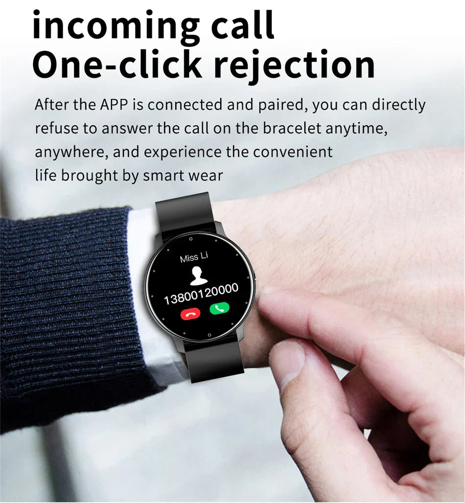 Nouvelle Montre Connectée Homme Écran Tactile Complet Sport Fitness Étanche IP67