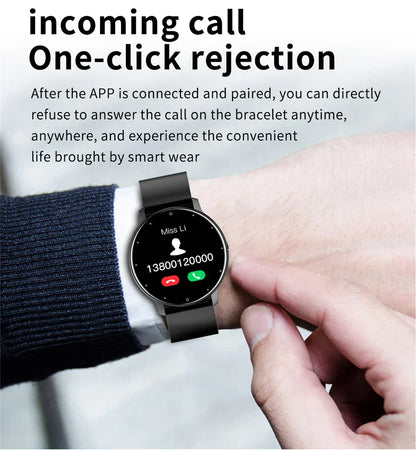Nouvelle Montre Connectée Homme Écran Tactile Complet Sport Fitness Étanche IP67