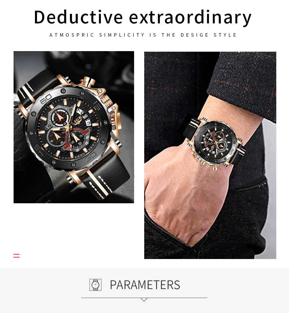 Montres Homme Grande Marque Luxe Quartz Montre Pour Homme Étanche Sport Grand