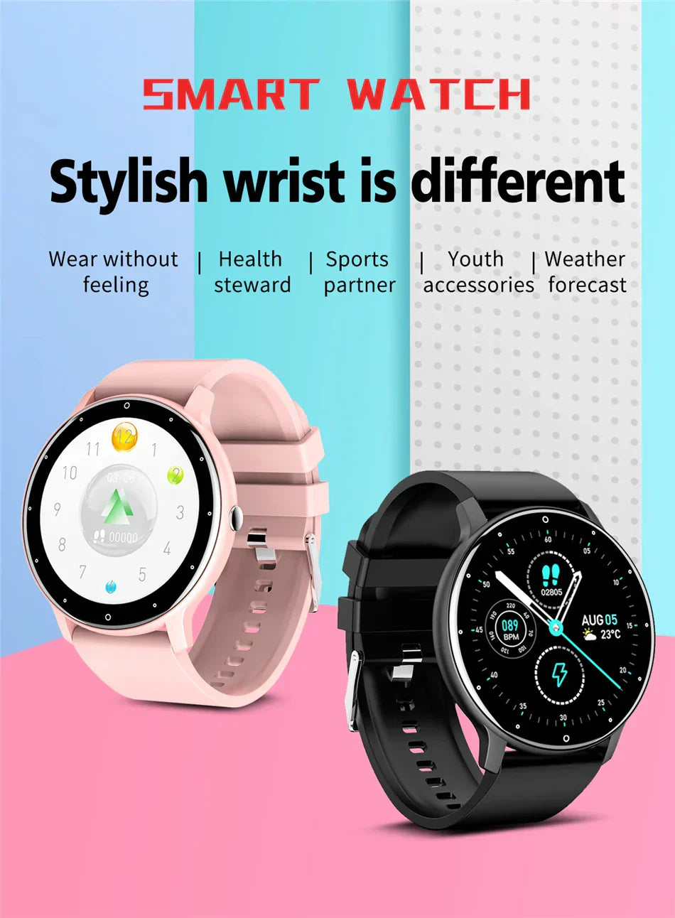 Nouvelle Montre Connectée Homme Écran Tactile Complet Sport Fitness Étanche IP67