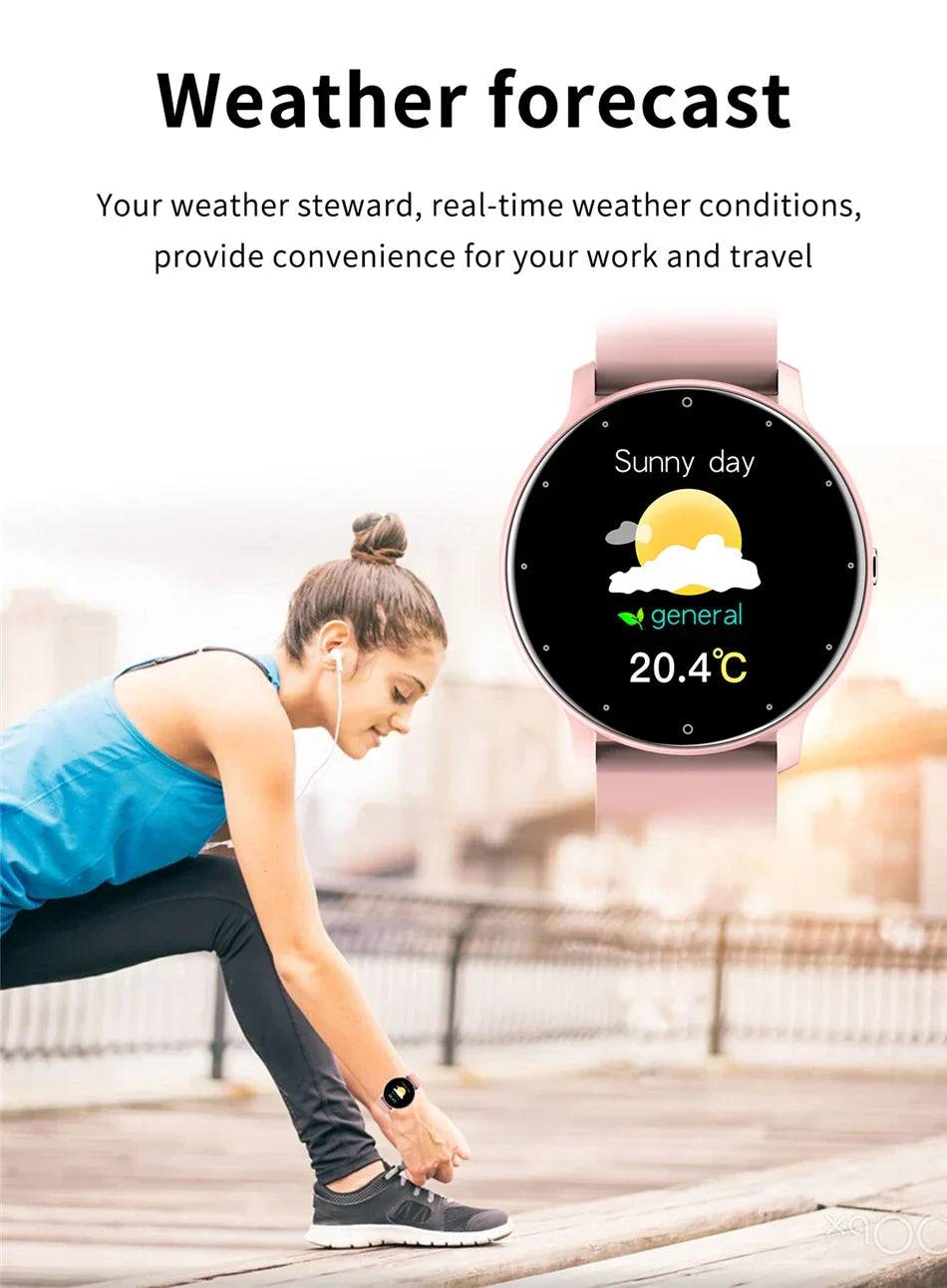 Nouvelle Montre Connectée Homme Écran Tactile Complet Sport Fitness Étanche IP67
