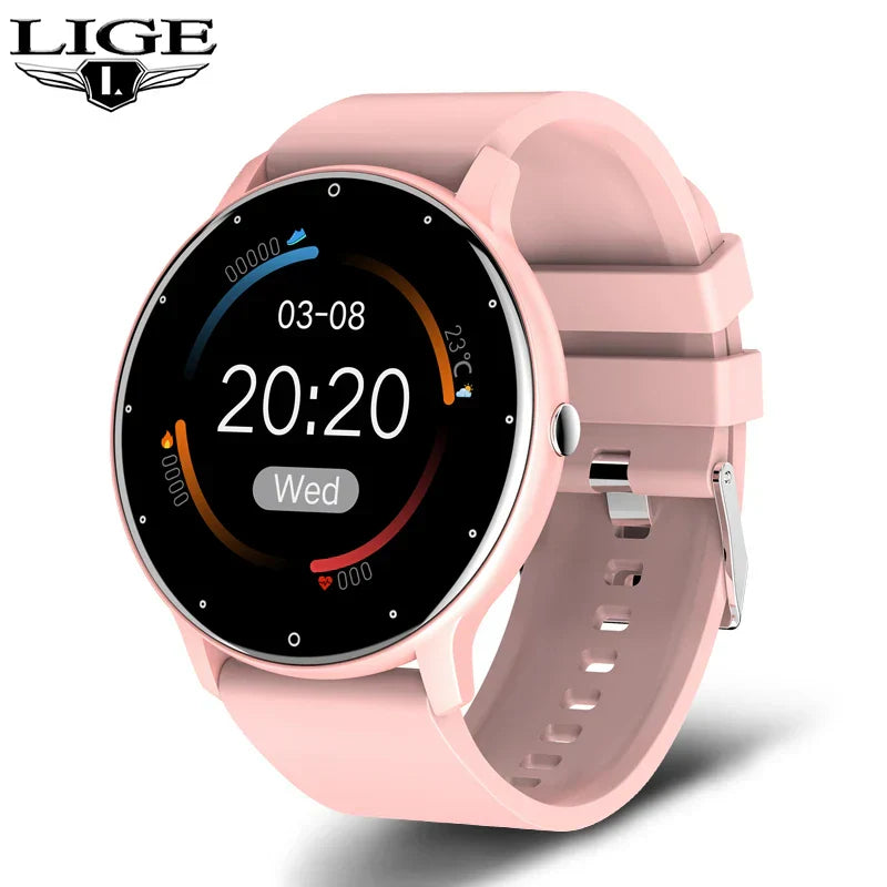 Nouvelle Montre Connectée Homme Écran Tactile Complet Sport Fitness Étanche IP67