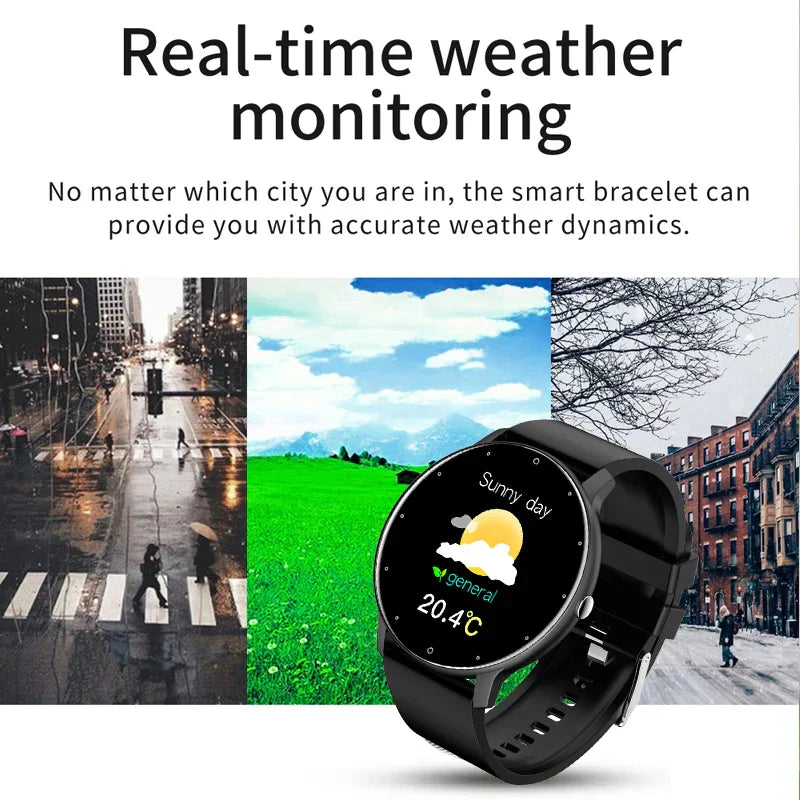 Nouvelle Montre Connectée Homme Écran Tactile Complet Sport Fitness Étanche IP67