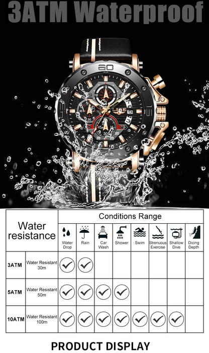 Montres Homme Grande Marque Luxe Quartz Montre Pour Homme Étanche Sport Grand