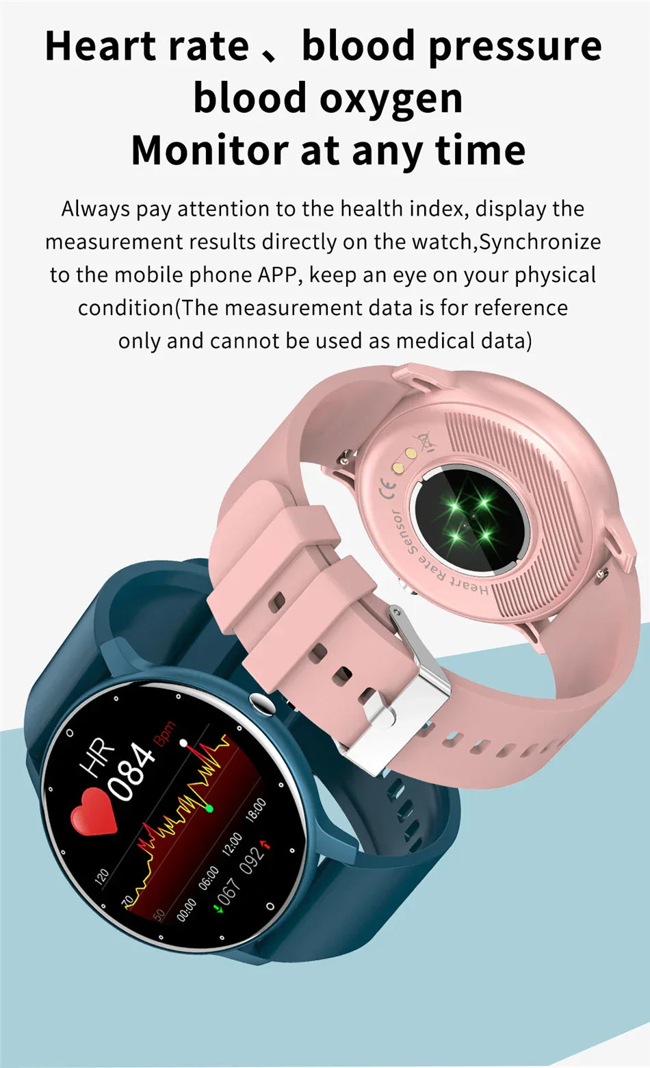 Nouvelle Montre Connectée Homme Écran Tactile Complet Sport Fitness Étanche IP67