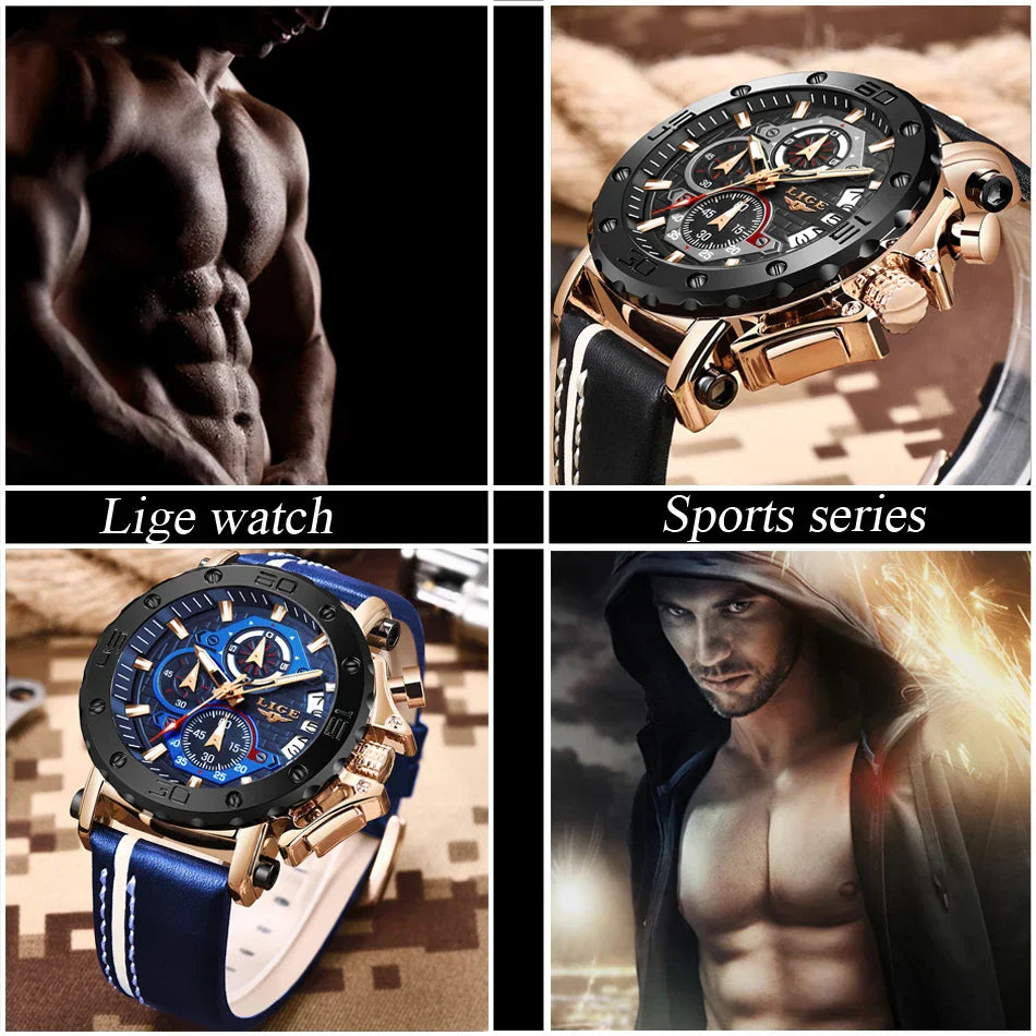 Montres Homme Grande Marque Luxe Quartz Montre Pour Homme Étanche Sport Grand