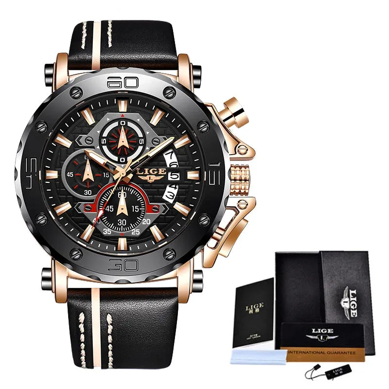 Montres Homme Grande Marque Luxe Quartz Montre Pour Homme Étanche Sport Grand