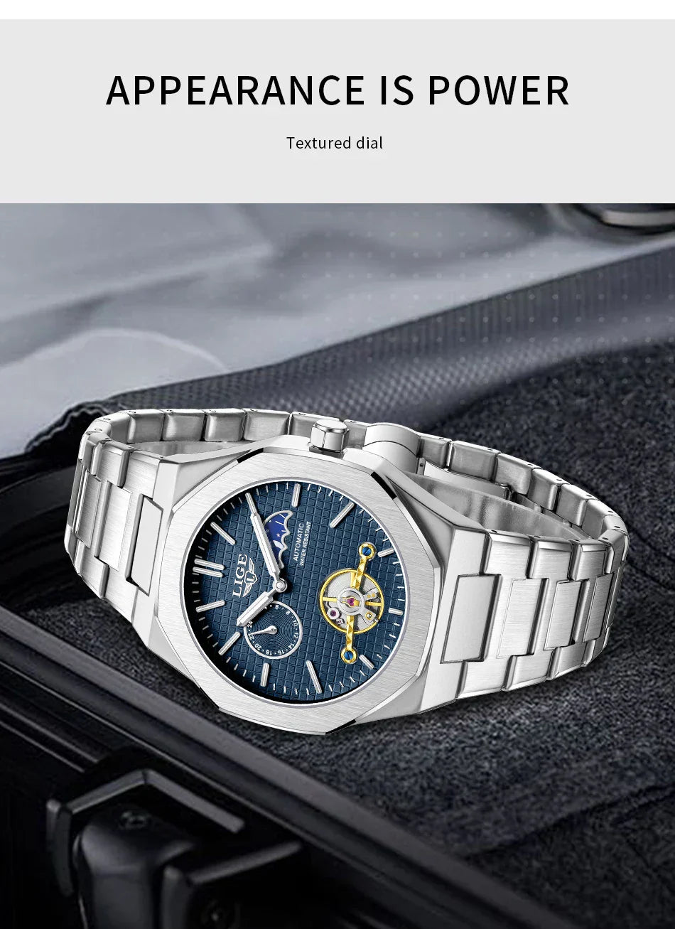 Montres Mécaniques Hommes Mode Luxe Automatique Montre Homme Étanche Lumineuse