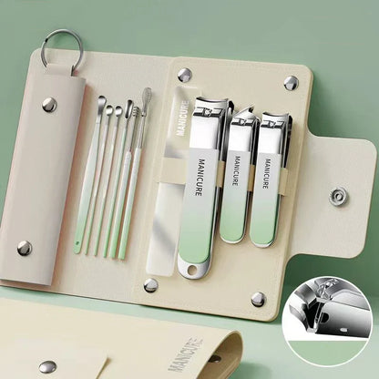 Ouriner 6-18 Pièces Kits de manucure et pédicure portables Brillants