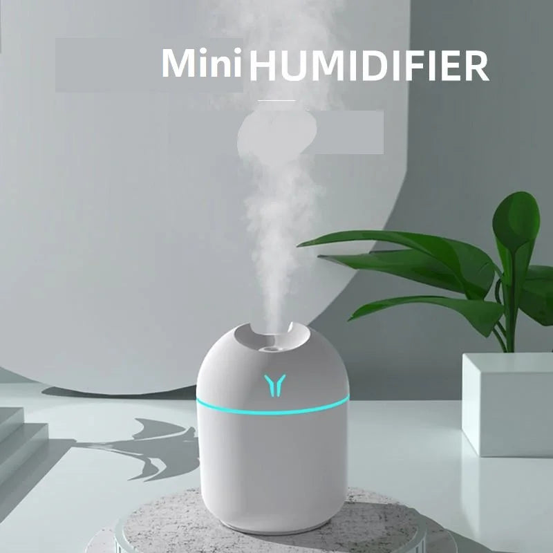 Humidificateur d'air USB Mini diffuseur d'huiles essentielles aromatiques pour la maison avec lampe LED couleur