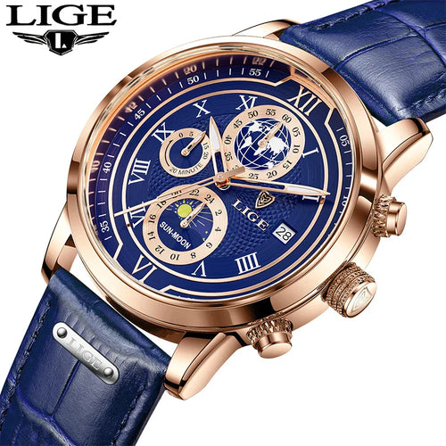 Montre Homme Étanche Chronographe Tendance à Quartz