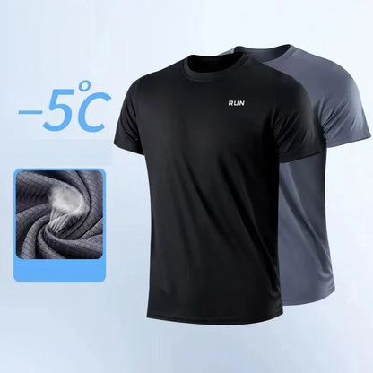 T-shirt de sport d'entraînement pour homme à manches courtes à séchage rapide