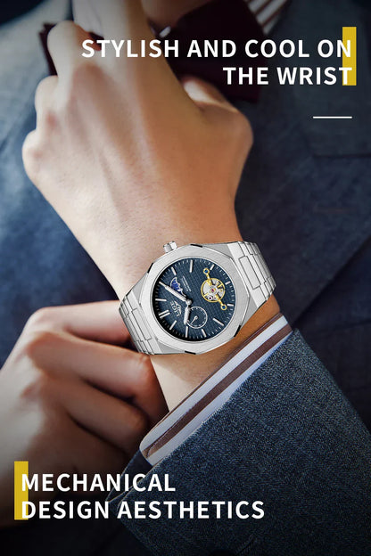 Montres Mécaniques Hommes Mode Luxe Automatique Montre Homme Étanche Lumineuse