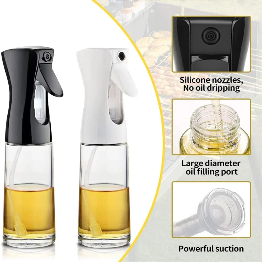 Vaporisateur Bouteille Distributrice d'Huile d'Olive - Réutilisable Alimentaire