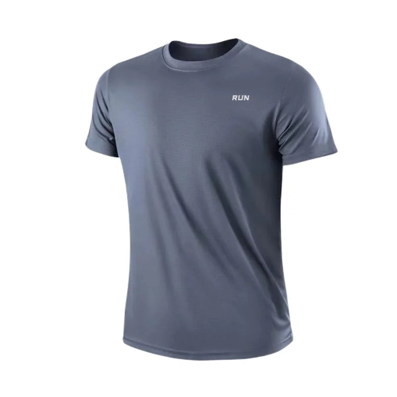 T-shirt de sport d'entraînement pour homme à manches courtes à séchage rapide