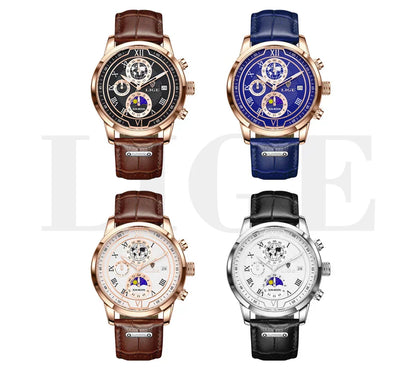 Montre Homme Étanche Chronographe Tendance à Quartz