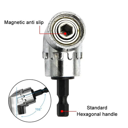 Raccord d'angle pour perceuse électrique à douille d'extension pour tournevis