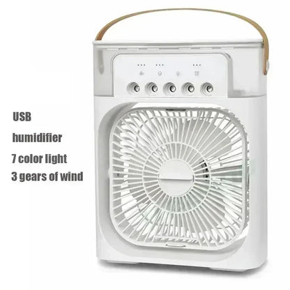 Nouveau Ventilateur Climatiseur 3 en 1, Mini Refroidisseur d'Air Domestique LED