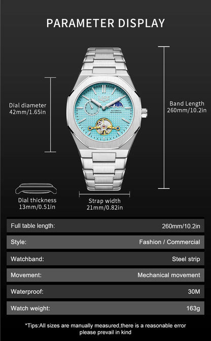 Montres de Sport pour Hommes Montre Automatique de Luxe Homme