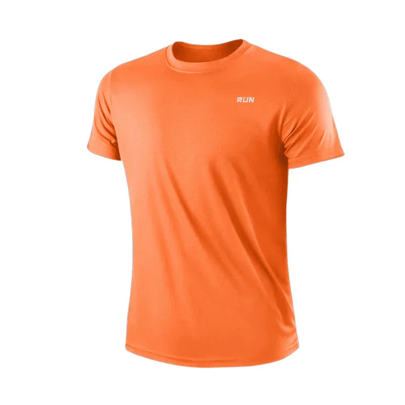 T-shirt de sport d'entraînement pour homme à manches courtes à séchage rapide