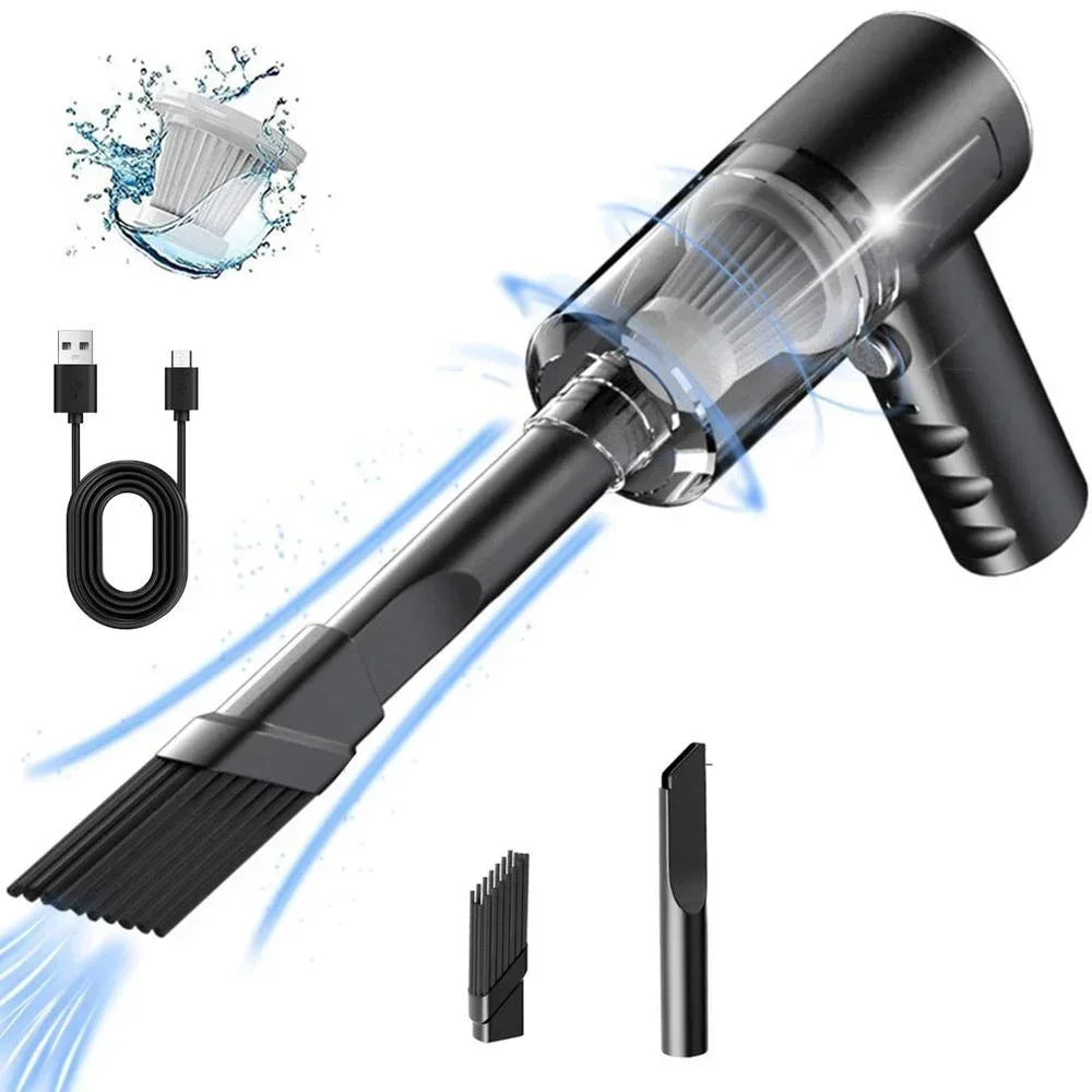 Aspirateur balai sans fil puissant, double usage maison et voiture