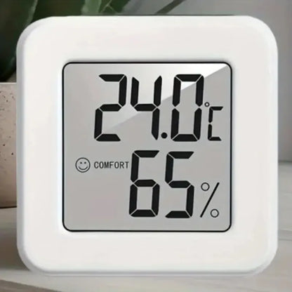 Mini-thermomètre et hygromètre d'intérieur portatif à affichage numérique électronique
