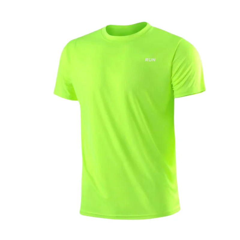 T-shirt de sport d'entraînement pour homme à manches courtes à séchage rapide