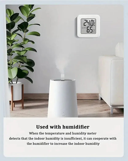 Mini-thermomètre et hygromètre d'intérieur portatif à affichage numérique électronique