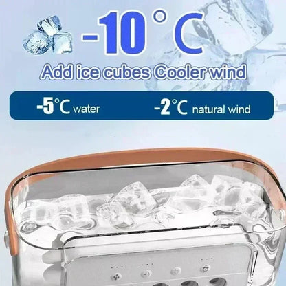 Nouveau Ventilateur Climatiseur 3 en 1, Mini Refroidisseur d'Air Domestique LED