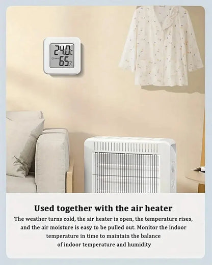 Mini-thermomètre et hygromètre d'intérieur portatif à affichage numérique électronique