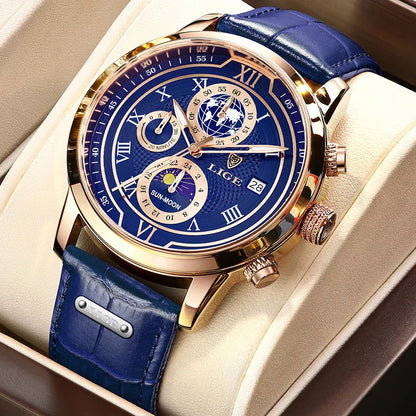 Montre Homme Étanche Chronographe Tendance à Quartz