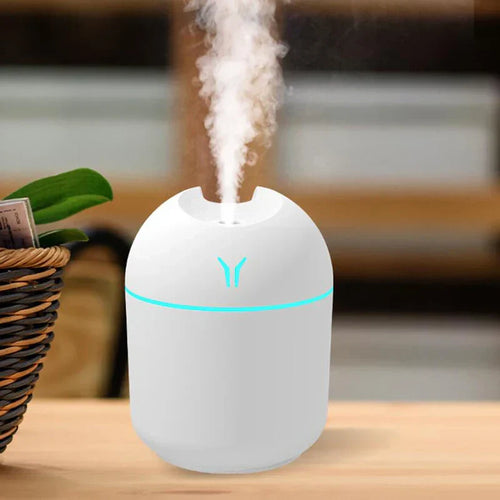 Humidificateur d'air USB Mini diffuseur d'huiles essentielles aromatiques pour la maison avec lampe LED couleur