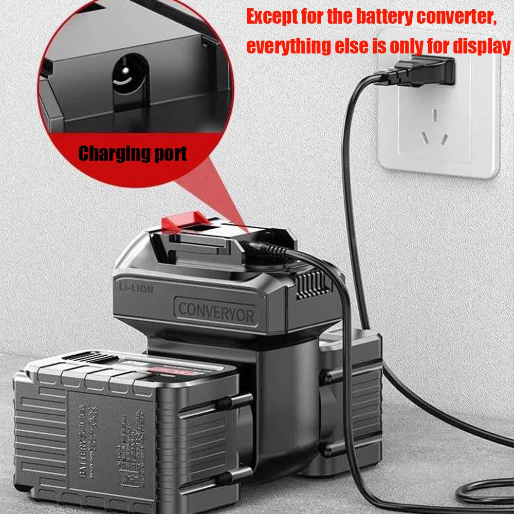 Doublez la capacité de la batterie de vos outils grâce à notre convertisseur de batterie fiable