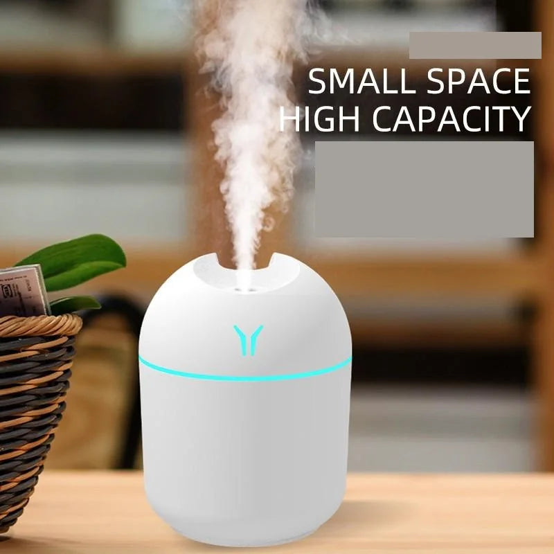 Humidificateur d'air USB Mini diffuseur d'huiles essentielles aromatiques pour la maison avec lampe LED couleur