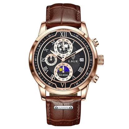 Montre Homme Étanche Chronographe Tendance à Quartz