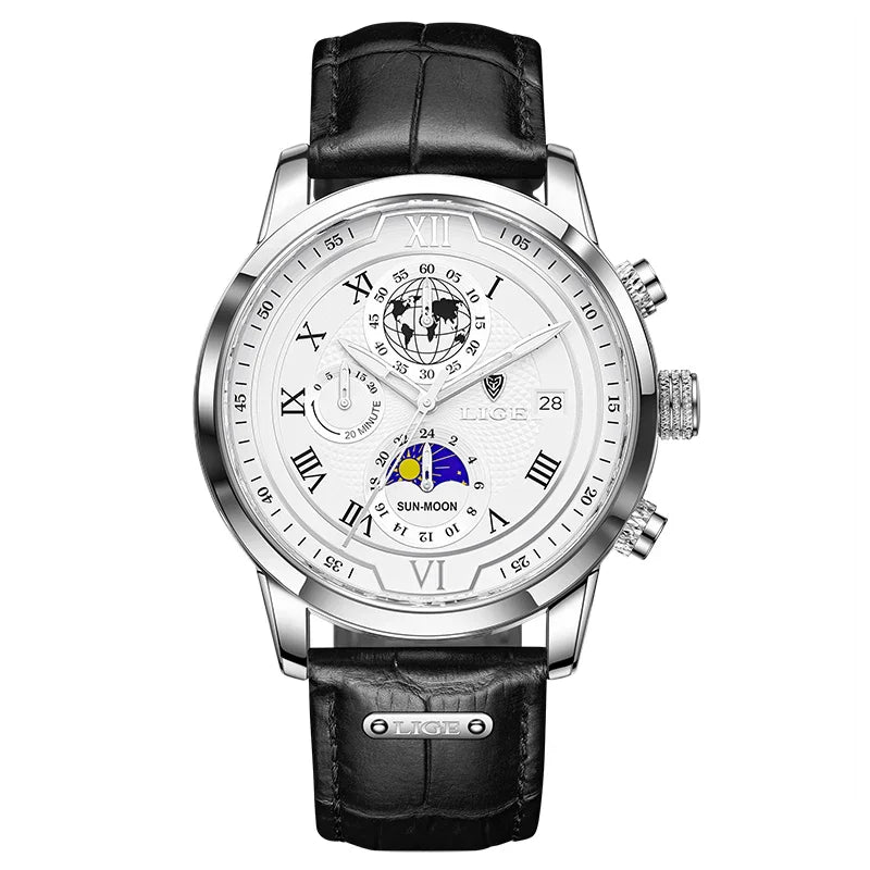 Montre Homme Étanche Chronographe Tendance à Quartz