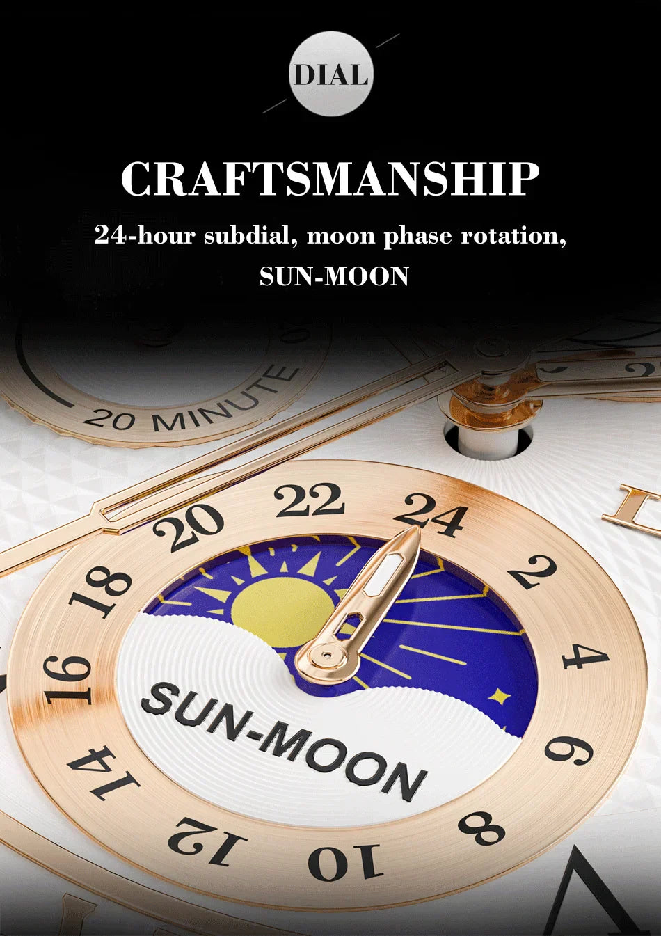 Montre Homme Étanche Chronographe Tendance à Quartz
