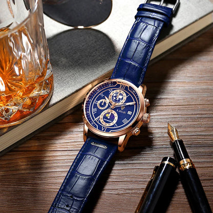 Montre Homme Étanche Chronographe Tendance à Quartz