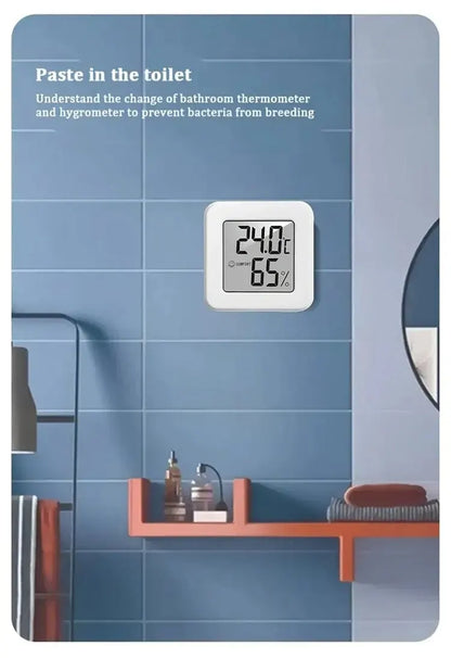Mini-thermomètre et hygromètre d'intérieur portatif à affichage numérique électronique