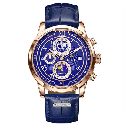Montre Homme Étanche Chronographe Tendance à Quartz
